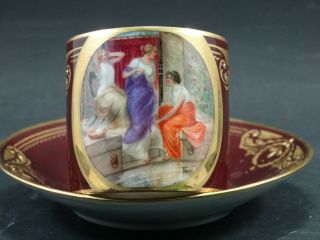 Cup And Saucer Royal Vienna Signed Forst.