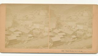 Black Hawk Co Stereo View 1880s Gold Rush Town Gilpin Co Central City Rare