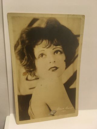 Old Clara Bow “the It Girl” Silent Movie Actress Rare Orig.  Real Photo Postcard