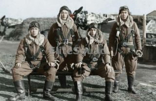 Ww2 Photo Japanese Fighter Pilots Of 244th Sentai Air Base Tokyo 1944 621
