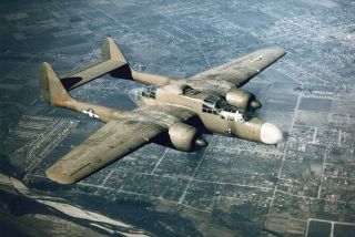 Northrop P - 61 Black Widow In Flight 4x6 World War Ii Aircraft Ww2 Photo 60