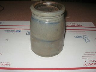 Antique 3 Stripe Salt Glaze Stoneware Wax Seal Canning Crock