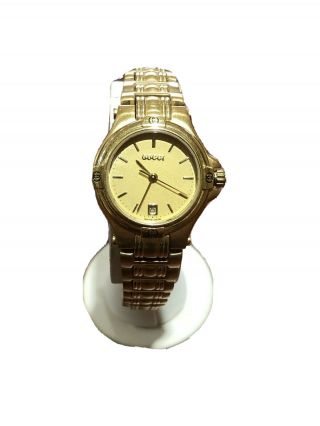 Gucci 9240l Gold Tone Stainless Steel Quartz Watch 26mm