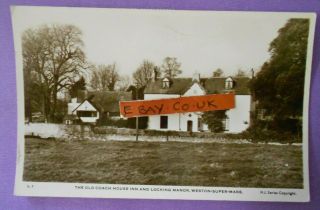 H.  J.  Series Rp Postcard Posted 1962 Old Coach House Inn & Manor Locking Somerset