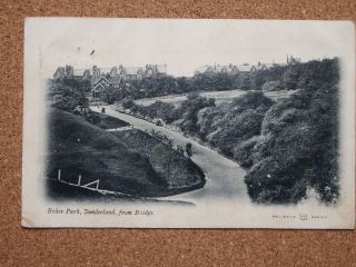 Vintage Postcard,  Roker Park Sunderland From Bridge,  Reliable Series 1904