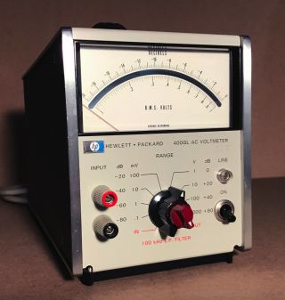 Vintage Hewlett Packard Hp 400gl Ac Voltmeter