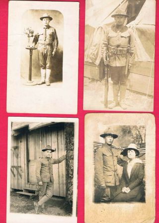 World War I Real Photo Post Cards Of American Troops