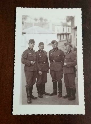Ww2 Wwii German Army Soldiers Group Photo Photograph Postcard