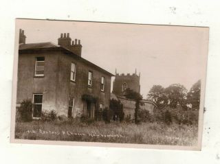 Notts,  Hawksworth Rectory & Church.  Old R.  P.  Postcard