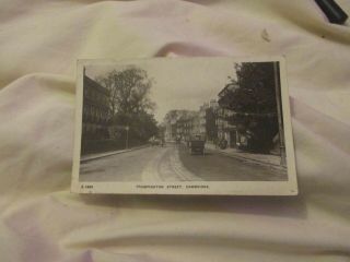Old B/w Postcard Trumpington St Cambridge Dated 1908