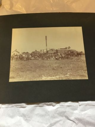 Antique 1902 Cabinet Card Photo Lumber Yard Mill Faust Tupper Lake York