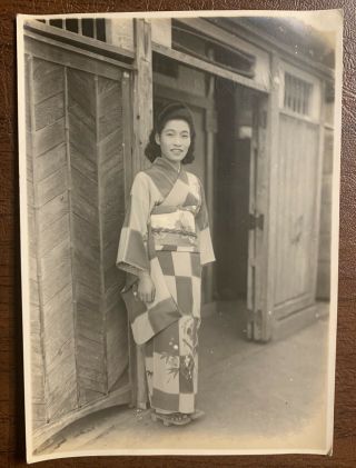 Identified Saito Reiko World War 2 Two Chinese Girl Photo