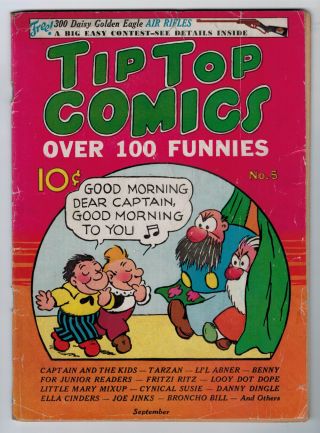 Tip Top Comics 5 4.  0 1936 Ow/w Pages