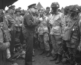 Dwight Eisenhower D - Day Normandy World War 2 Wwii 8 X 10 11 X 14 Photo Picture