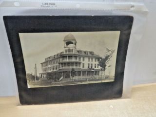 Antique 1900 Cabinet Card Photo Cambridge Springs Pa Hotel Kelty Hotel 1915