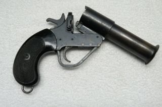 Vintage Webley & Scott Flare Gun Pistol England Wwii Era For Display Or Parts