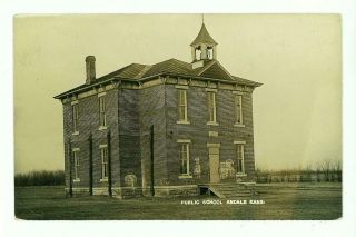 Andale,  Kansas Ks Vintage 1910 Rppc - Old Public School House Sedgwick County