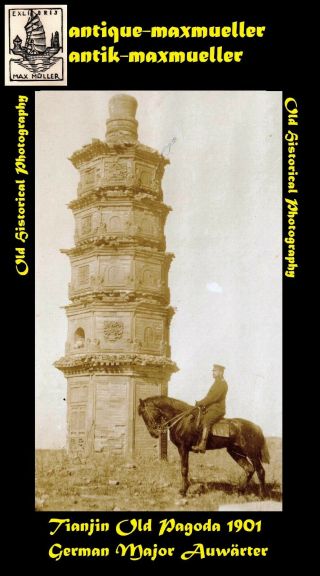 China Tianjin Tientsin Major Auwärter Old Pagoda Near Lang - Fang Orig ≈ 1901