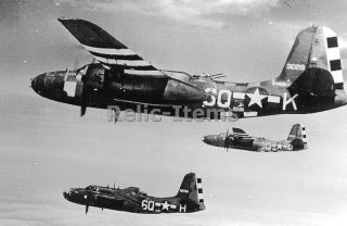 Ww2 Picture Photo England 1944.  A - 20 Havoc Bombers Of Us 410th Bomb Group 2697