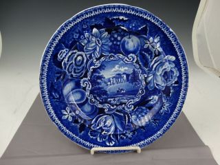 Antique Historical Blue Plate 1830 