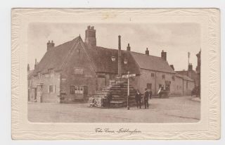 Old Card Irthlingborough Market Cross 1918 Embossed Wellingborough Raunds