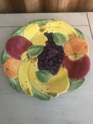 Fitz And Floyd Calypso Fruit - 9 3/4 " Plate