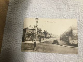 Old Postcard - Stonefield Square,  Stone,  Stafffordshire