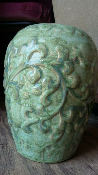 Antique Chinese Guan Celadon.  Porcelain 10 " Vase - Jar - Urn - Jardiniere