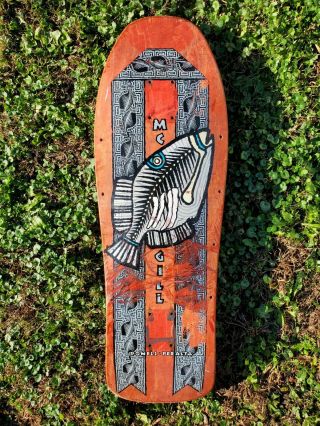 Vintage 1990 Powell Peralta Mike Mcgill Trigger Fish Skateboard