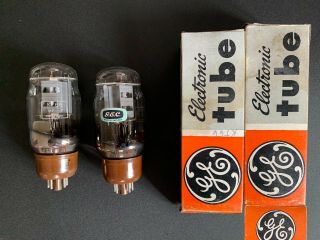 Vintage Matched Pair Gec Kt66 Vacuum Tube Nos England