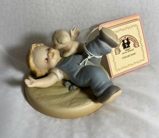 Memories Of Yesterday A Kiss From Fido 1991 Porcelain Figurine Boy W Dog Puppy