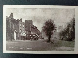 Vintage Postcard St Peter Street St Albans Hertfordshire