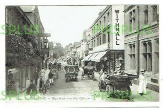 Old L Levy Postcard Maidenhead High Street & Post Office Berks Ll.  620 1908