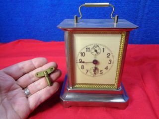 Antique Carriage Clock With Alarm Music Box