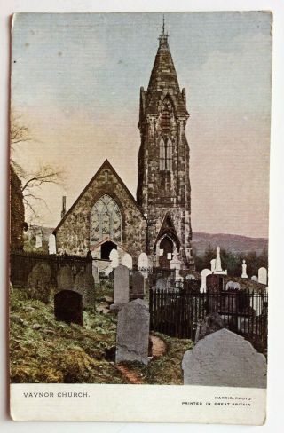 Vaynor Church Merthyr Tydfil Vintage Postcard