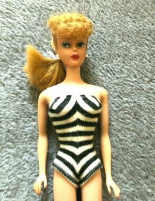 Gorgeous 6 Vintage Barbie Ashe Blonde Ponytail.