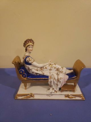 Vintage Scheibe - Alsbach Porcelain Figure Of Madame Recamier Jacques - Louis David