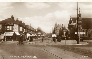 Vintage Pc,  Six Ways,  Erdington,  Birmingham Nr.  Sutton Coldfield Valentine 