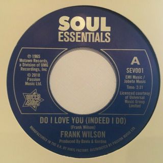7 " Re - Issue - Frank Wilson - Do I Love You /sweeter As The Days Go By - Sev001