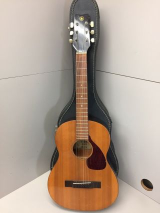Vintage Yamaha Fg - 45 Parlor Guitar With Hard Case