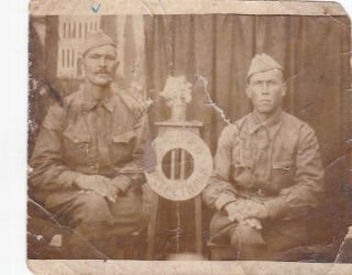 1940s Ww2 Tatar Men Soldiers Military Guys Unusual Arcade Soviet Russian Photo