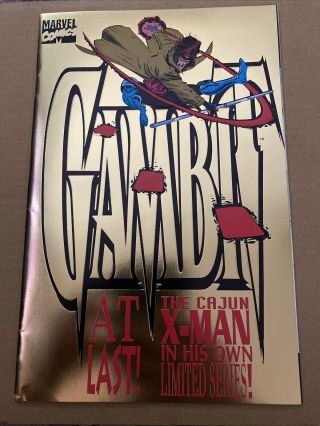 (1993) Gambit 1 Gold Foil Variant Cover.  Htf