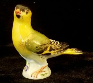 Vintage Meissen Porcelain Bird Goldfinch Figurine Model 2997 Germany