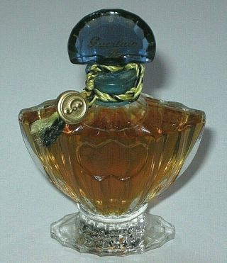 Vintage Guerlain Shalimar Perfume Bottle 1/4 Oz - Full - 1980s - 3 "