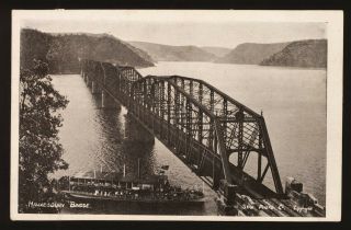 Vintage Postcard Hawkesbury River Railway Bridge And Ferry,  Sydney