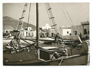 Greece Cyclades Paros Island View Of Piso Livadi Old Photo Postcard