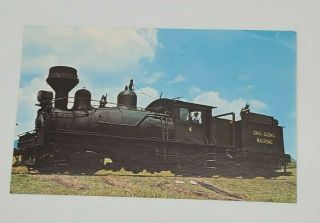 Cass Scenic Railroad Engine No.  4 West Virginia Vintage Postcard