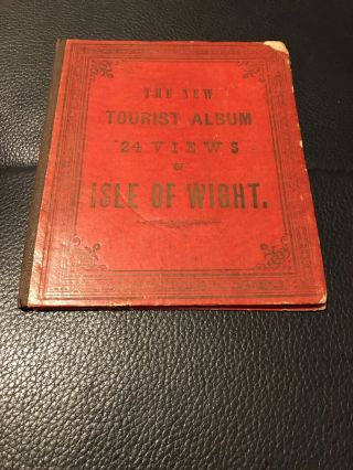 Old Tourist Album 24 Views Isle Of Wight Collectable 1 Long Pull Out Page