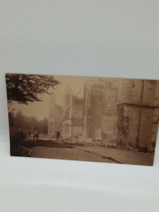 Vintage Postcard Devon Bideford Building Demolition Disaster 1910