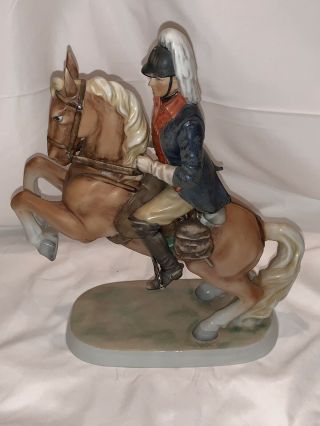 Cavalry Soldier & Horse Figurine " Virginia Light Dragoons 1776 "